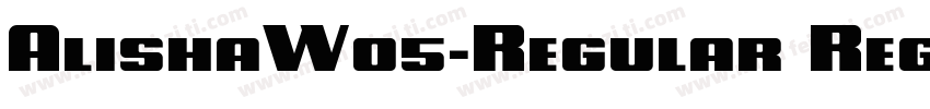 AlishaW05-Regular Regular字体转换